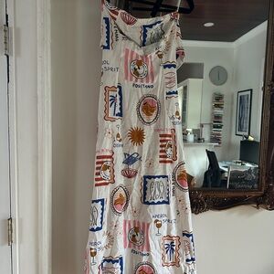 Colorful Printed Maxi Dress